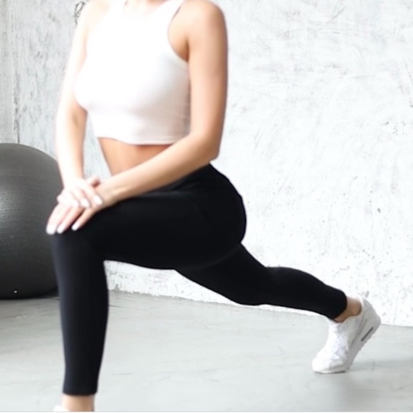 Black H&M Skinny Super Stretch Pants Size 12  NWT - Picture 3 of 10